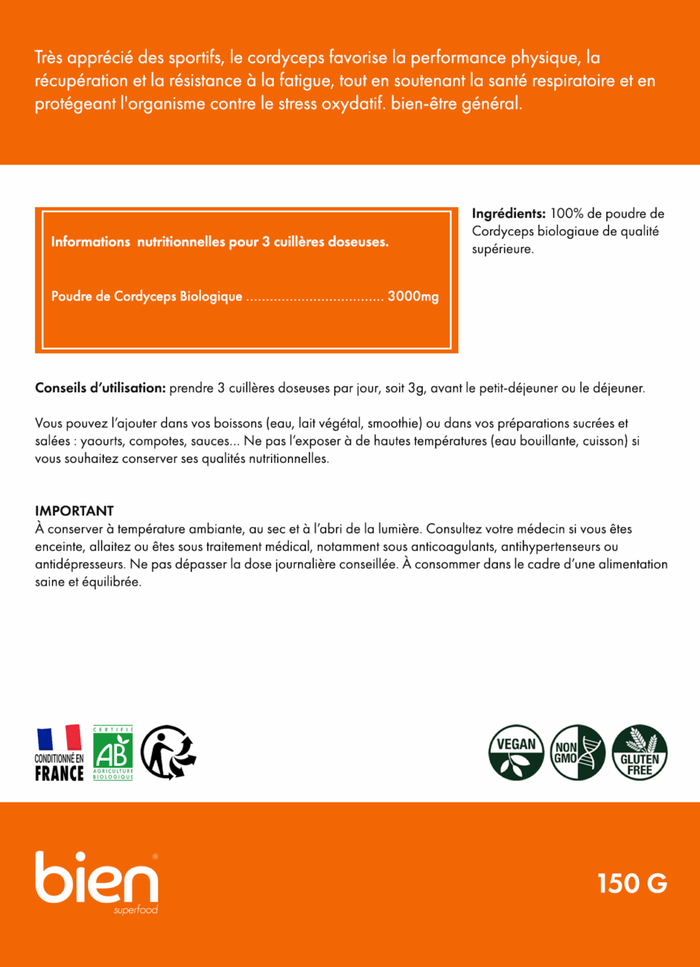 Poudre de Cordyceps – Image 2