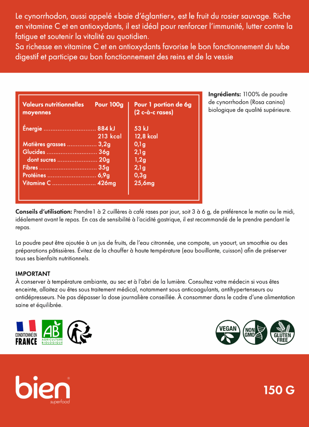 Poudre de Cynorrhodon – Image 2